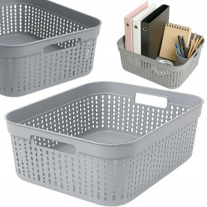 Organizer plastikowy koszyk pojemnik do biura i domu 39×29,5×13 cm