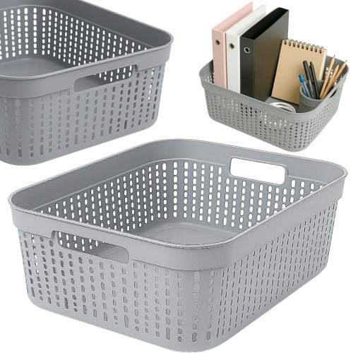 Organizer plastikowy koszyk pojemnik do biura i domu 39×29,5×13 cm
