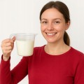 Miarka kuchenna plastikowa dzbanek z podziałką na cukier mąkę i wodę 1l
