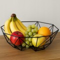 Patera koszyk misa na owoce druciana na stół geometryczny czarny