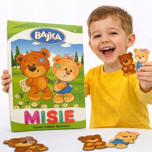Puzzle edukacyjne układanka MISIE edukacyjna dla dzieci