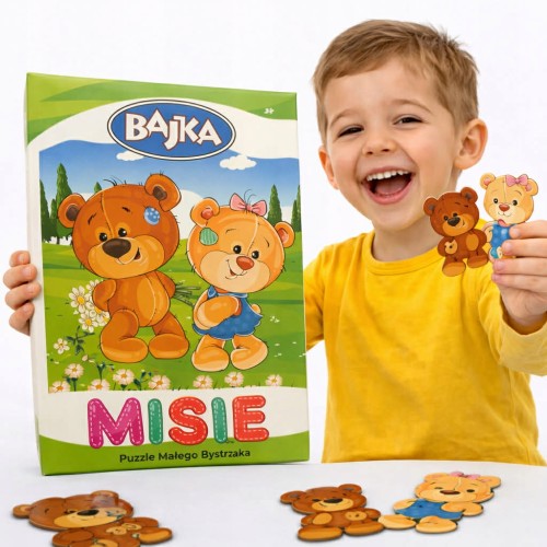 Puzzle edukacyjne układanka MISIE edukacyjna dla dzieci