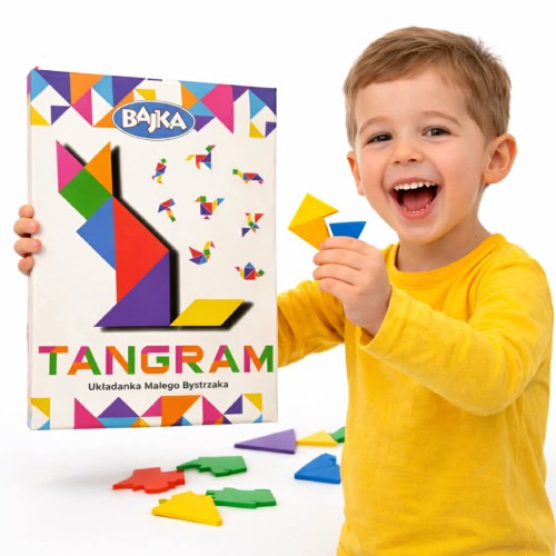 Gra edukacyjna układanka TANGRAM edukacyjna dla dzieci