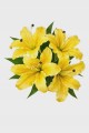 Bukiet sztucznych LILII LILIE dekoracja do wazonu na grób 50cm MRMZ 1082