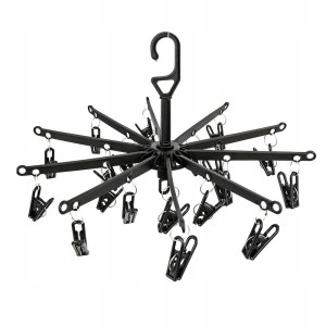 Suszarka na bieliznę 20 spinaczy - czarny