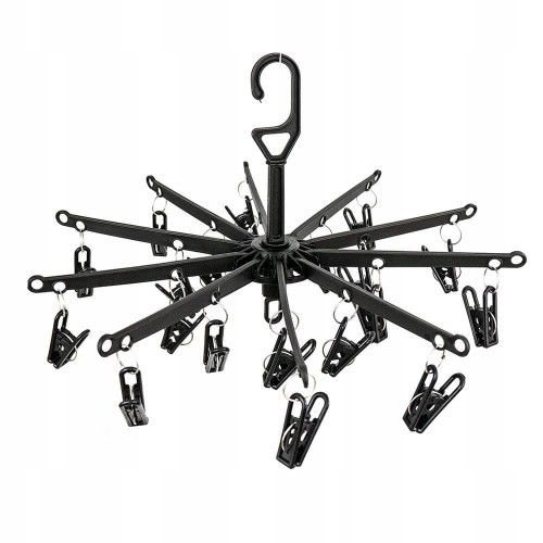 Suszarka na bieliznę 20 spinaczy - czarny