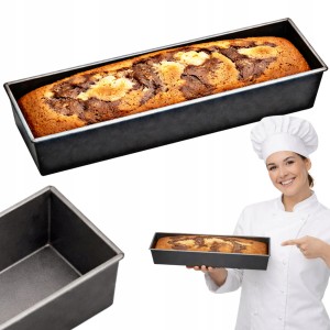 Blacha do pieczenia forma do ciasta mały keks CZARNA NON-STICK 31x12x8 cm