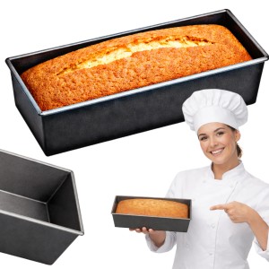 Blacha do pieczenia forma do ciasta mały keks CZARNA NON-STICK 26x12x8 cm