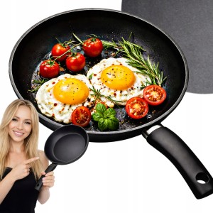 Patelnia nieprzywierająca indukcja gaz solidna powłoka sycylia 24 cm