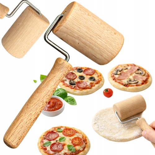 Wałek do ciasta drewniany mały wałek do pizzy ciastek i makaronu
