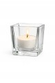 Szklany świecznik kwadrat 6x6 cm lampion na tealight grube szkło
