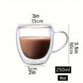 Szklanka termiczna z podwójną ścianką 250 ml kubek do kawy herbaty