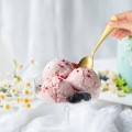 Łyżeczki deserowe komplet złotych łyżeczek do kawy herbaty deseru krótkiex6