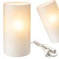 Lampa stołowa dekoracyjna szklana LED z włącznikiem 1,5 m ELLEN biała