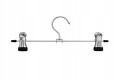 Metalowy wieszak na spodnie z klamerkami klipsami organizer do szafy 30cm