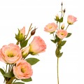 Eustoma duża gałązka sztuczna z pąkami dekoracja do wazonu 72 cm MRYS017