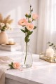 Eustoma duża gałązka sztuczna z pąkami dekoracja do wazonu 72 cm MRYS017