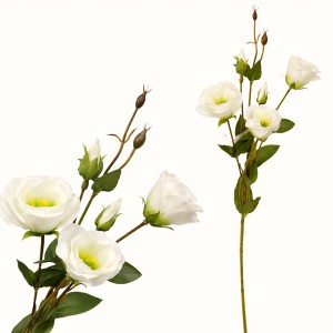 Eustoma duża gałązka sztuczna z pąkami dekoracja do wazonu 72 cm MRYS017