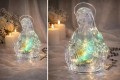 Figurka Matki Boskiej LED lampka religijna do kapliczki na cmentarz