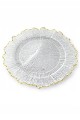 Podtalerz dekoracyjny złoty rant plastik glamour premium fi.32 cm