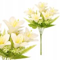Bukiet sztucznych LILII LILIE dekoracja do wazonu 37cm MRMZ 1155