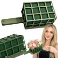 Gąbka florystyczna mokra w koszyczku do stroików floret duża ZIELONA