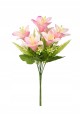 Bukiet sztucznych LILII LILIE dekoracja do wazonu 37cm MRMZ 1155