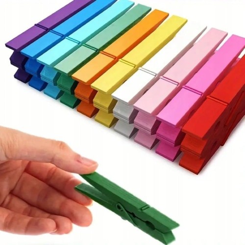 Spinacze na PRANIE NA MAJTKI SKARPETKI mocne klamerki PLASTIKOWE 20szt