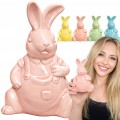 Zajączek ceramiczny figurka ceramiczna królik wielkanocny dekoracja