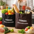 Torba ekologiczna na zakupy wielorazowa 35x30x19 cm eko