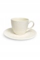 Filiżanka ze spodkiem ceramiczna do kawy herbaty elegancka 200 ml MRY3958