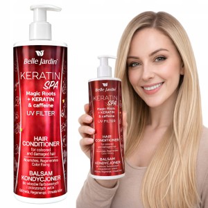 Balsam do włosów ODŻYWKA Balsam Keratin SPA z keratyną kofeiną UV do włosów