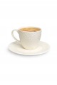Filiżanka ze spodkiem ceramiczna do kawy herbaty elegancka 200 ml MRY3961