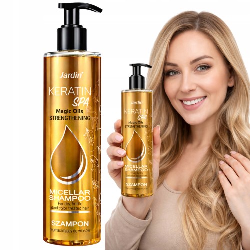 Szampon do włosów micelarny Keratin SPA Jardin wzmacniający do włosów