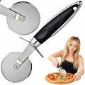 Nóż do krojenia pizzy stalowy radełko do pizzy 22,5 cm solidny