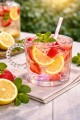 Szklanka kubek szklany 260ml z uchem retro do kawy herbaty lemoniady