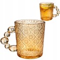 Szklanka kubek szklany z uchwytem kuleczki do kawy herbaty 300 ml