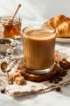 Szklanka kubek szklany z uchwytem kuleczki do kawy herbaty 300 ml