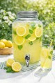 Słój szklany 4L z kranikiem dyspenser do napojów lemoniady soku