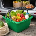 Kosz zakupowy z rączką koszyk plastikowy na zakupy ogród MIX kolor 18,5l