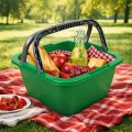 Kosz zakupowy z rączką koszyk plastikowy na zakupy ogród MIX kolor 18,5l