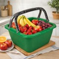 Kosz zakupowy z rączką koszyk plastikowy na zakupy ogród MIX kolor 18,5l