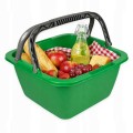 Kosz zakupowy z rączką koszyk plastikowy na zakupy ogród MIX kolor 18,5l