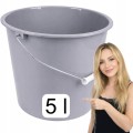 Wiadro Wiadro plastikowe mocne gospodarcze do sprzątania ogrodu 5 L