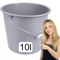 Wiadro Wiadro plastikowe mocne gospodarcze do sprzątania ogrodu 10 L