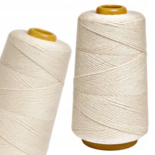 Sznurek bawełniany mocny naturalny do rękodzieła DIY 85 g