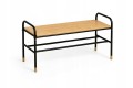 Ławeczka na buty Ławka półka stojak 2 poziomy loft metal drewno