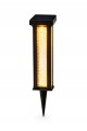 Lampa solarna ogrodowa LED wbijana ciepłe światło wodoodporna premium