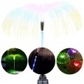 Lampa solarna ogrodowa Meduza RGB wbijana 80 cm światłowodowa Z CZUJNIKIEM