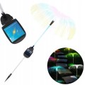 Lampa solarna ogrodowa Meduza RGB wbijana 80 cm światłowodowa Z CZUJNIKIEM